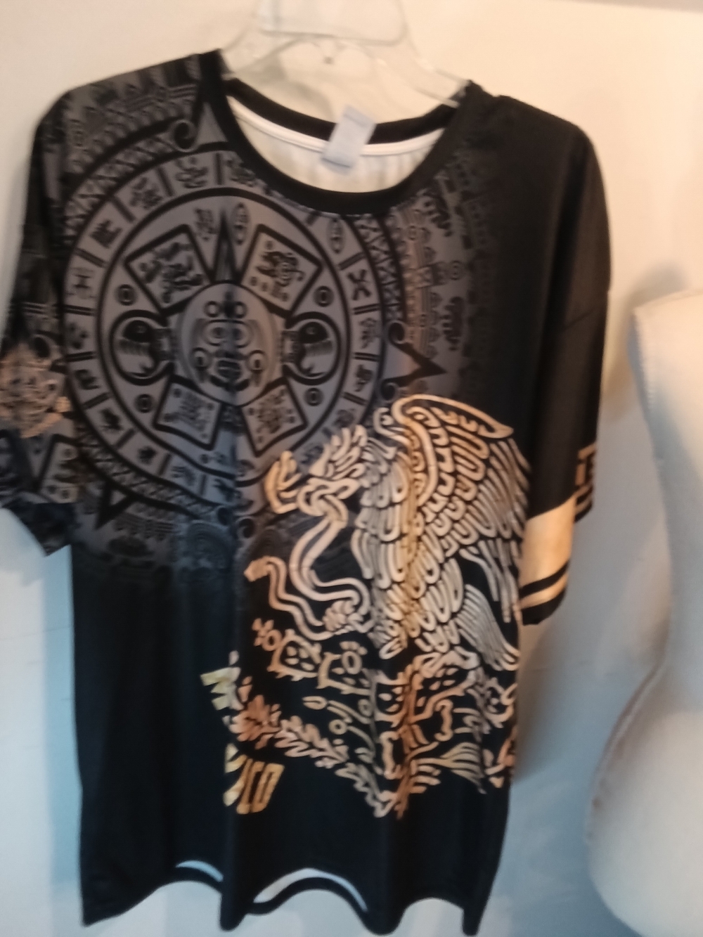 Men's Black Graphic Eagle T-Shirt